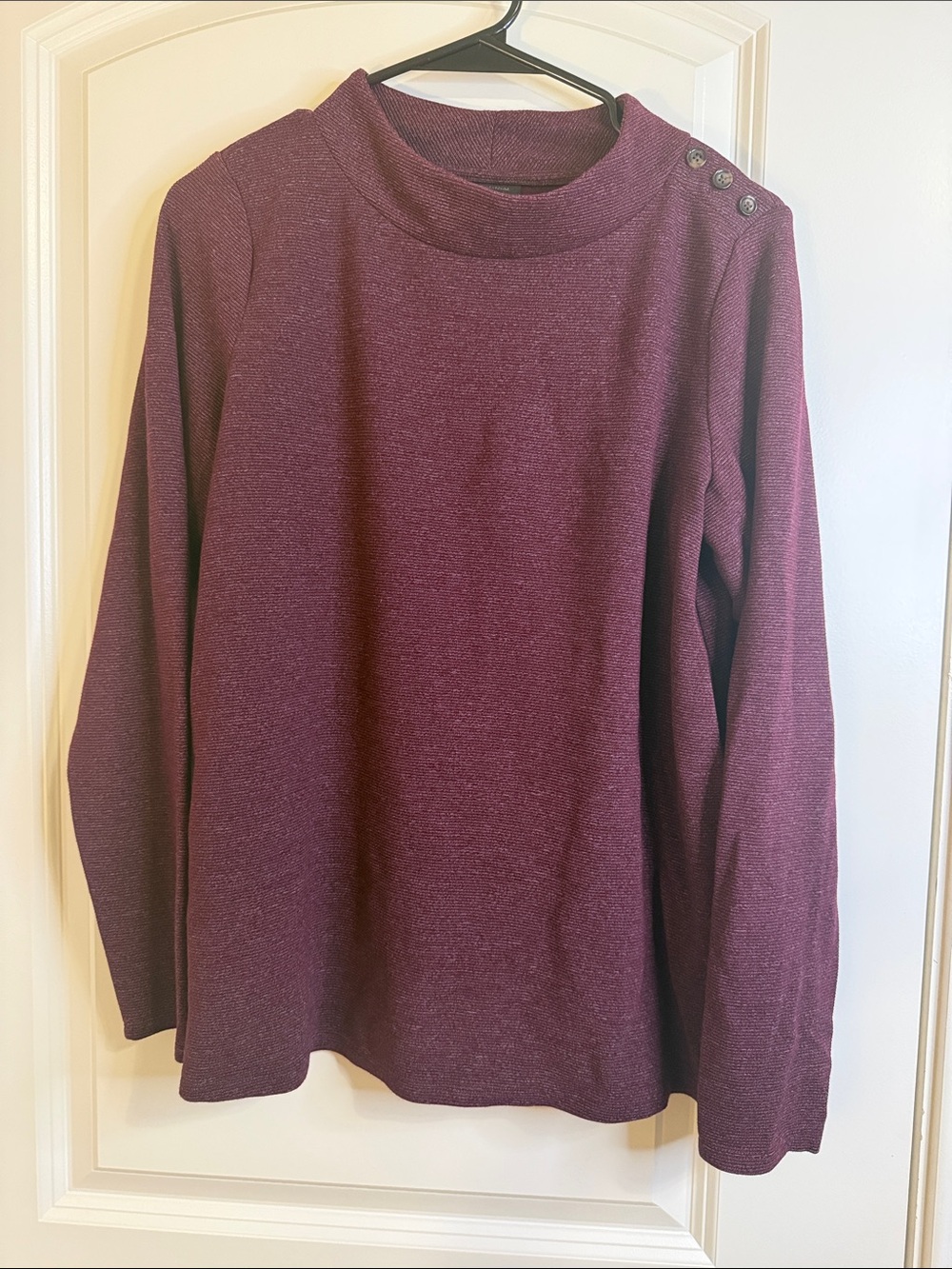 J. Jill Women's Crewneck Sweater in Plum